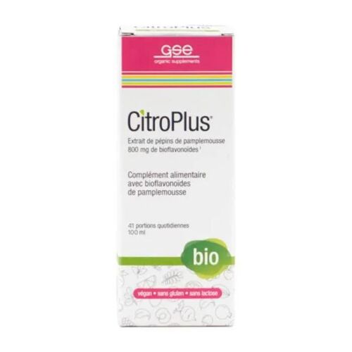 Extrait De Pépins De Pamplemousse Bio Citroplus 800mg Citroplus Gse - 100 Ml Complement Tonus - Complement Vitalite 