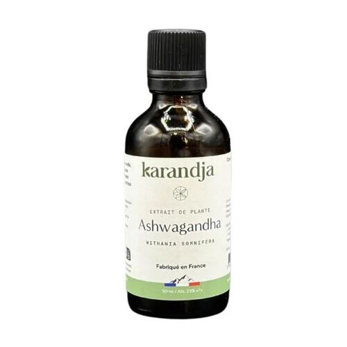 Extrait De Plante Ashwagandha Bio Karandja - 50 Ml Vitamines Et Complements 