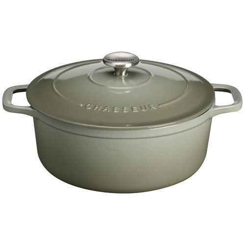 Chasseur - Cocotte Ronde En Fonte Émaillée 28cm Gris Puc472851