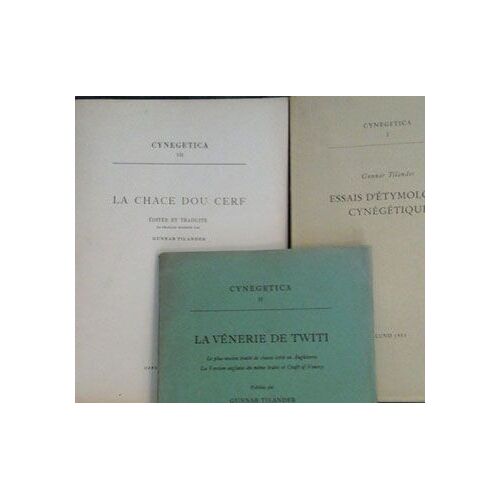 Essai D'étymologie Cynégétique
