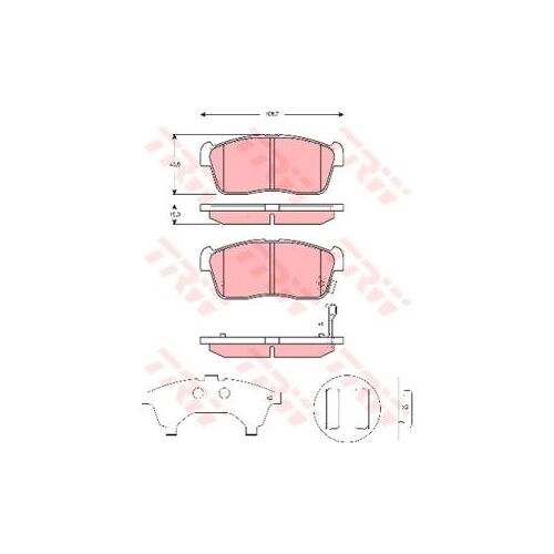 Cotec, Kit De Plaquettes De Frein Trw