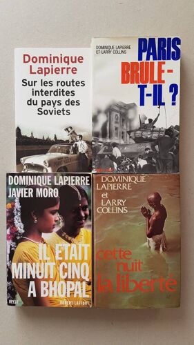 Dominique Lapierre - Lot De 4 Livres