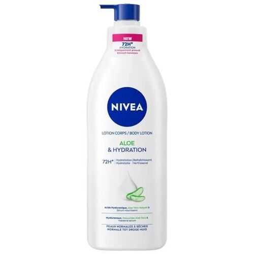 Nivea Lotion Corps Aloe & Hydratation 72h Peaux Normales À Sèches 400 Ml 