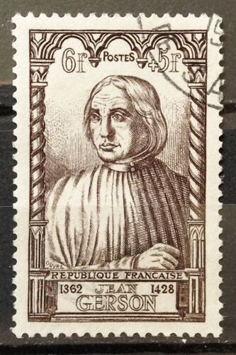 Célébrités Xvème Siècle - Jean De Gerson 6f+5f Sépia (Superbe N° 769) Obl - France Année 1946 - N19224