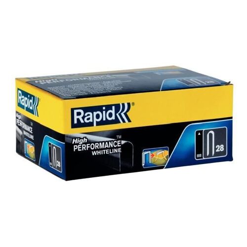 RAPID Agrafes blanches pour câbles - N°28/11 mm