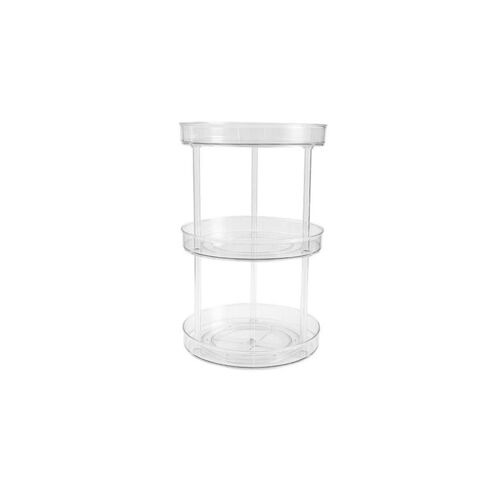 Rotation Cuisine Assaisonnement Réfrigérateur Plateau Transparent Assaisonnement Rack Platine Boîte de rangement Multi