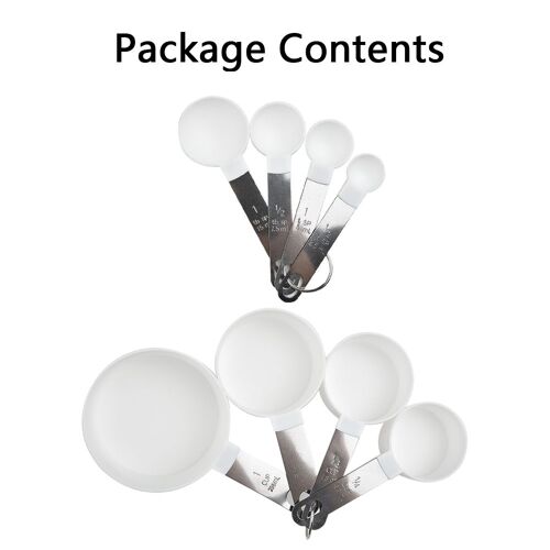 Ensemble De 4 Tasses À Mesurer En Acier Inoxydable, Nouveaux Accessoires De Tasses À Mesurer Durables En Acier Inoxydable, Outils De Cuisine