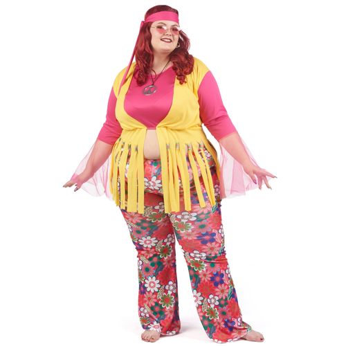 Déguisement Grande Taille Hippie Femme - Taille: Xxl