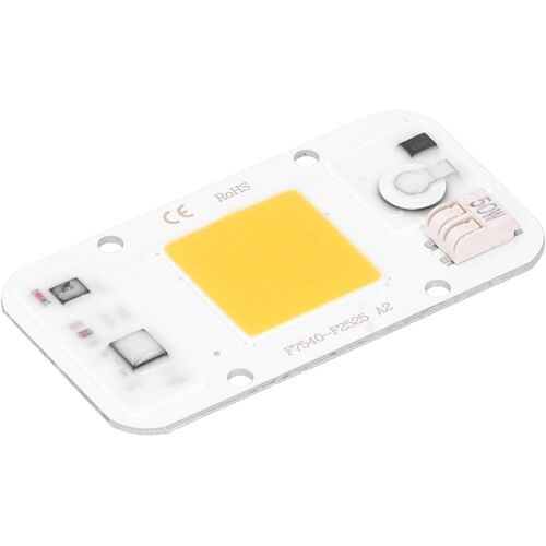 KAL-Puce Led, 20W / 30W / 50W Panneau De Lampe À Puce Cob Led 20W / 30W / 50W 220V, Whit/Lumière Chaude/Spectre Complet, Sans Soudure, Pour La Circulation/Paysage/Éclairage(Lumière Chaude 50W)