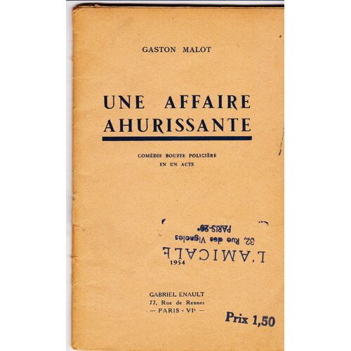 Une Affaire Ahurissante - Comédie Bouffe Policière