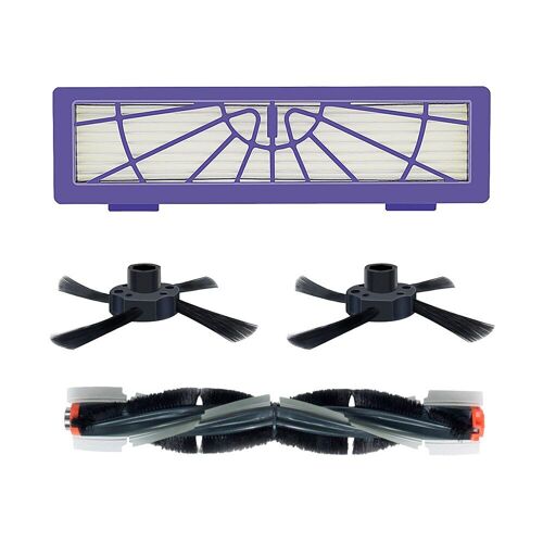 Brosse combinée générique + 2 brosses latérales + 1 filtre hepa pour aspirateur robot Neato Botvac 70e 75 80 85