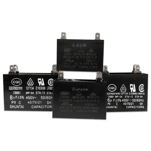 Condensateur de démarrage de moteur de climatiseur, Rectangle, 1uF 450 uF 1.2uF 1.5uF 2uF 2.5uF 3uF 3.5uF 4.5uF 5uF