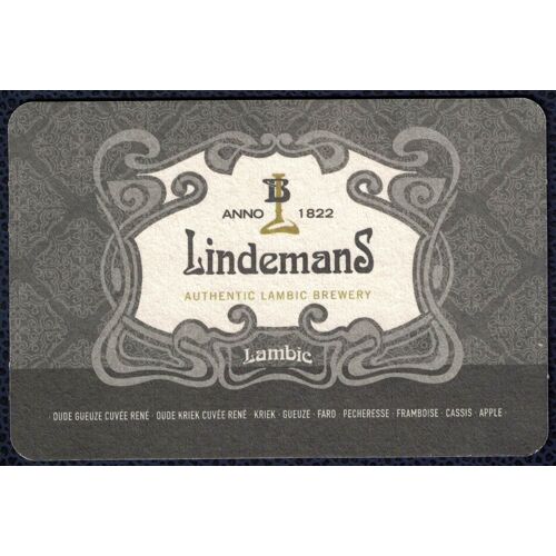 Sb Sous Bock Bière Beer Mat Lindemans Authentic Lambic Brewery