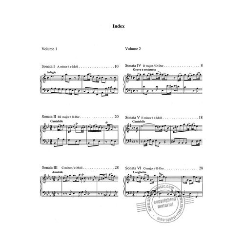Johann Joachim Quantz Six Sonatas No. 1-3 Pour: Flûte, Basse Continue