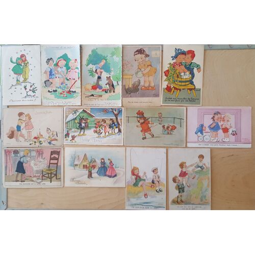 Lot De Cartes Postales Signées