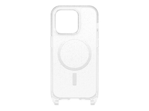 OtterBox React Series - Coque de protection pour téléphone portable - collier - compatibilité avec MagSafe - stardust (paillettes transparentes) - pour Apple iPhone 14 Pro