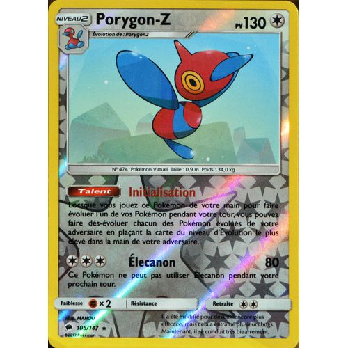 Carte Pokémon 105/147 Porygon-Z 130 Pv - Holo Reverse
