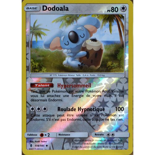 Carte Pokémon 114/145 Dodoala 80 Pv - Reverse
