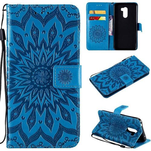 Coque Etui Pour Xiaomi Pocophone F1, Coque Housse Portefeuille En Pu Cuir Stand Support Fonction Porte Carte Case Fleur Elegant Motif Pour Xiaomi Pocophone F1, Coque Flip Case Anti Choc Etui