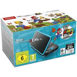 New Nintendo 2ds Xl - Noir/Turquoise + 1 Code De Téléchargement Pour Super Mario 3d Land