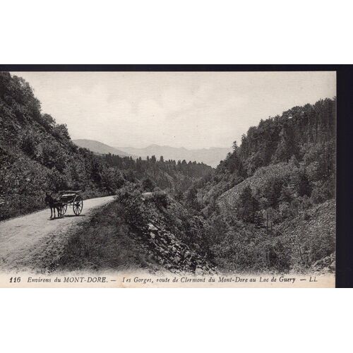 Carte Postale Des Environs Du Mont Dore  (Puy De Dôme)  Les Gorges, Route De Clermont Au Lac De Guéry