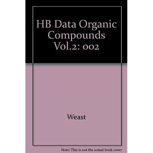 Hdbk Of Data On Organic Compounds: 002