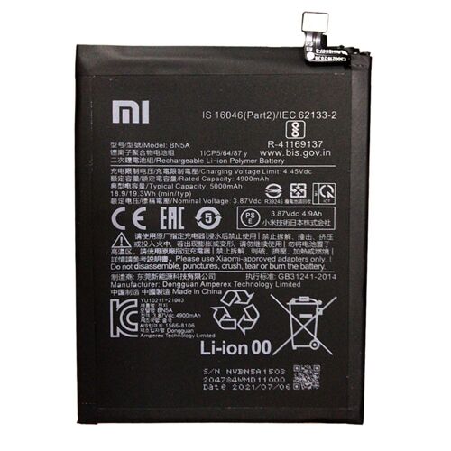 Batterie Origine Xiaomi Bn5a Xiaomi Note 10(5g) / Poco M3 Pro(5g)