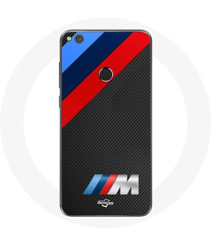Coque Pour Huawei P8 Lite 2017 Bmw M Logo Carbone