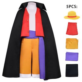 One Piece Wano Country Onigashima Arc Luffy Cosplay Costume Kimono Hommes