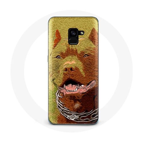 Coque Pour Samsung Galaxy A8 Plus American Pit Bull Terrier