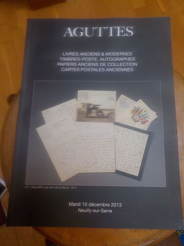 Catalogue De Vente -Aguttes - Livres Anciens, Timbres,... 10 Décembre 2013 