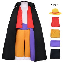 One Piece Wano Country Onigashima Arc Luffy Cosplay Costume Kimono Hommes