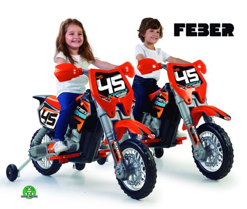 Ride-On With Battery Feber - Moto Cross Alpha 6v