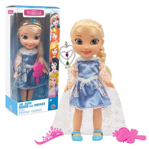 FAIRYTALE PRINCESS Fairytale Princess - Poupée Princesse 35 cm  avec sceptre et couronne- Reine des Neiges
