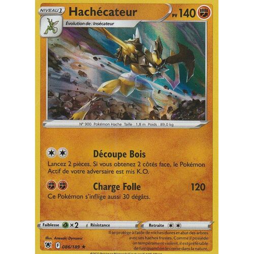 Carte Pokemon - Hachécateur - 086/189 - Holo-Rare - Eb10 - Astres Radieux -