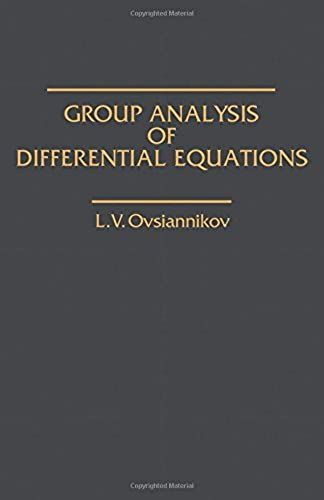 Group Analysis Of Differential Equations