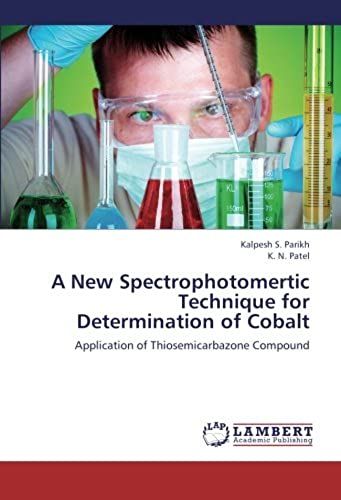 A New Spectrophotomertic Technique For Determination Of Cobalt: Application Of Thiosemicarbazone Compound