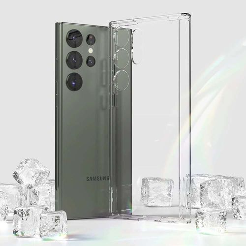 Coque Silicone Pour Samsung Galaxy S23 Ultra 6.8" Gel Ultraslim Et Ajustement Parfait - Transparent