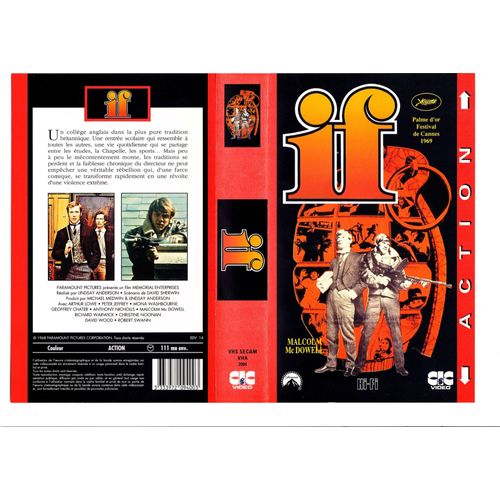 If - Malcolm Mc Dowell- Palme D'or Cannes 1969