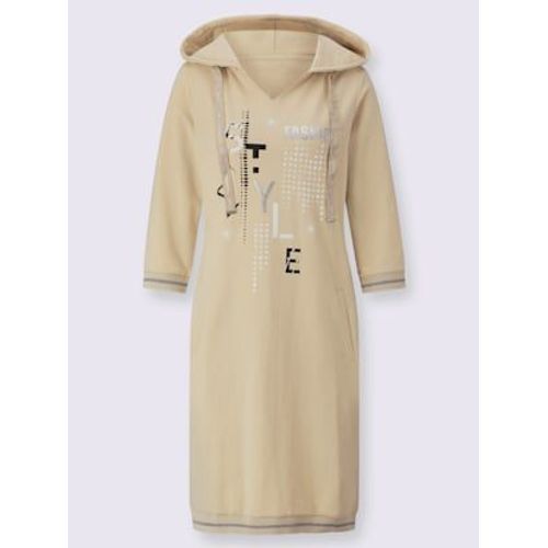 Robe En Jersey Coupe Affinante - - Sable