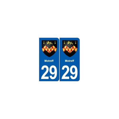 29 Motreff Blason Autocollant Plaque Stickers Ville - Couleur : Droits - Angles : Droits