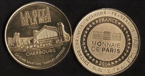 Monnaie De Paris 2014 - Cité De La Mer Cherbourg - Gare Maritime Transatlantique