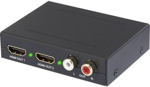 2 Ports Audio Extracteur [Hdmi - Hdmi, Cinch-Rca, Toslink] 1920 X 1080 Pixel Sp-Ae-Hdct-2P