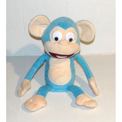 Peluche Singe Fufris Interactif funny monkey blue Sonore Qui Rigole Imc Toys