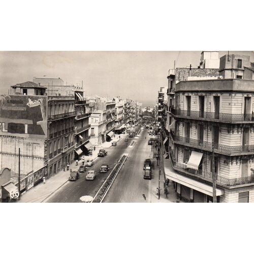 Carte Postale Ecrite Noir Et Blanc - Dentelee- Xx Eme Siecle N° 88 Oran Le Boulevard Joffre - Photo Veritable -