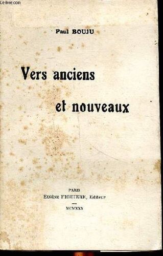 Vers Anciens Et Nouveaux