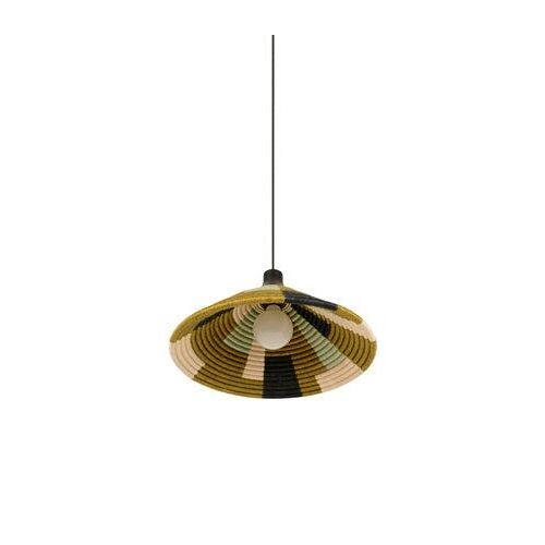 Suspension Parrot S fil d'abaca vert 40 x 40 x 22 cm - TS