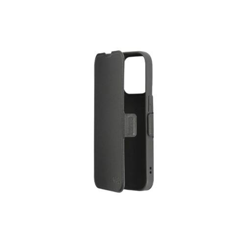 WE Etui folio AIMANTE APPLE IPHONE 15 PRO Noir: fermeture magnétique - anti-chocs - Accès caméra ? porte-cartes - Fonction support