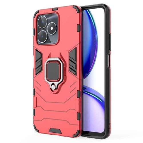 Coque pour Realme C51 / C53 / Narzo N53 - housse etui rigide anti choc + verre trempe - ROUGE