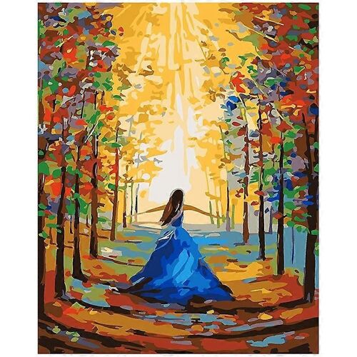 Peinture par numéros art peinture à l'huile fille salon chambre à coucher décoration murale